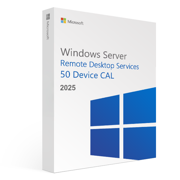 Windows Server 2025 RDS 50 Device CAL Digital License